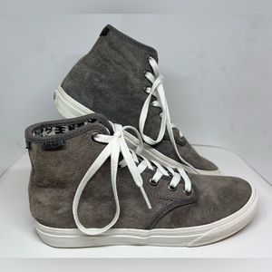 Vans CAMDEN Women's Suede & Tweed High Tops, Size W 7.5